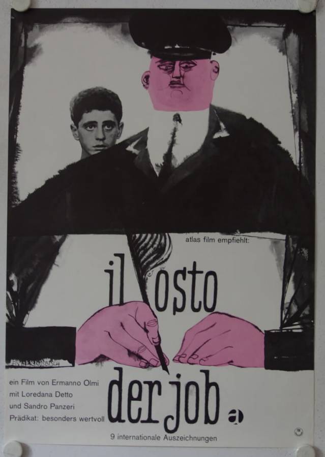 Il Posto original release german movie poster